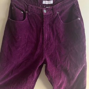 Purple Corduroy Cherokee Pants